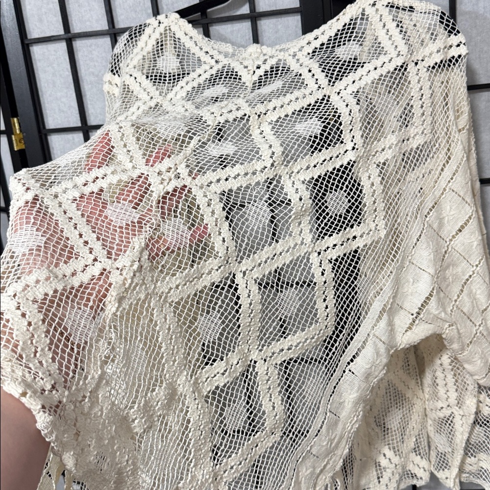 free people of the coast crochet layer ivory - Picture 11 of 11